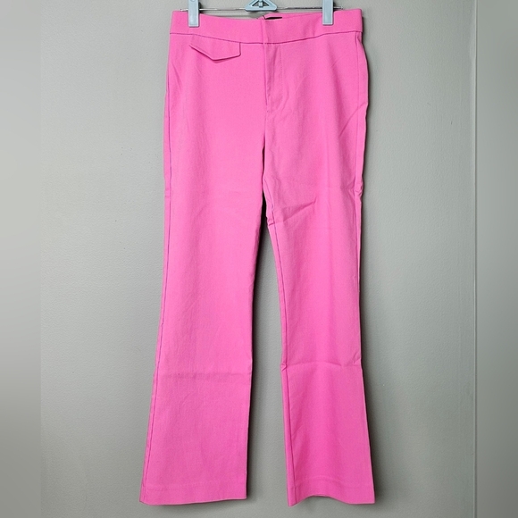 Zara Women's Pink Mini Flare Pants SMALL - Picture 5 of 12